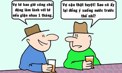 Vợ không thể giận chồng quá 1 tháng