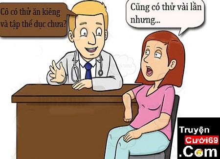truyện cười giảm cân , truyện cười vợ mập , truyện cười vợ béo