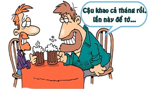 Khi chàng keo kiệt đòi khao